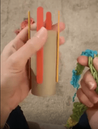 knitting without needles with a spool knitter